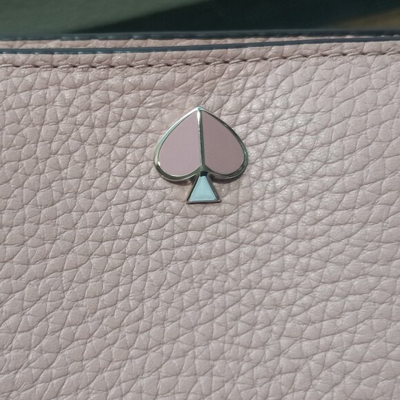 💲💲💲SALE‼️🎉Kate Spade FuFu Pink Pebbled Leather Pouch Wristlet - Picture 3 of 14